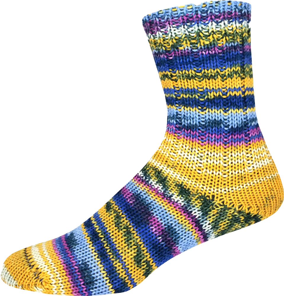Sockengarn Supersocke 100 Sort. 411 Fjord Color (ONLine)