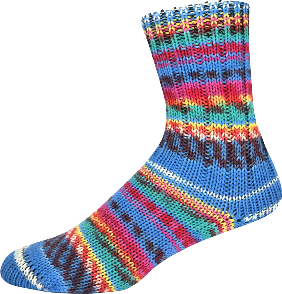 Sockengarn Supersocke 100 Sort. 411 Fjord Color (ONLine)
