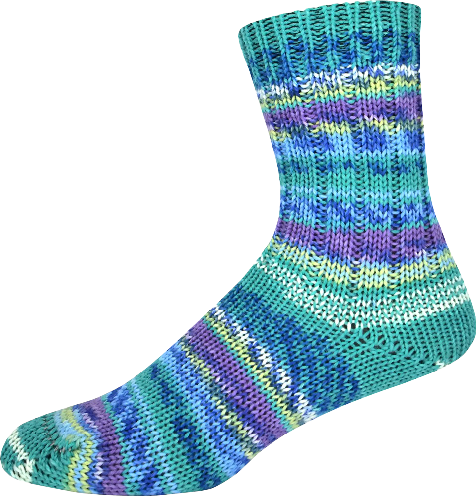 Sockengarn Supersocke 100 Sort. 411 Fjord Color (ONLine)