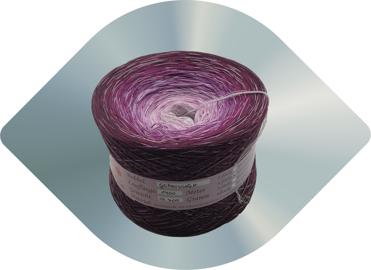 Glitzerviolett - 1400 m/4-fädig