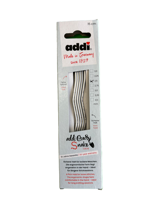 addiCraSySnake Lace Nadelspiel 20 cm